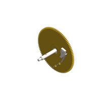 Roue de barillet mouvement montée